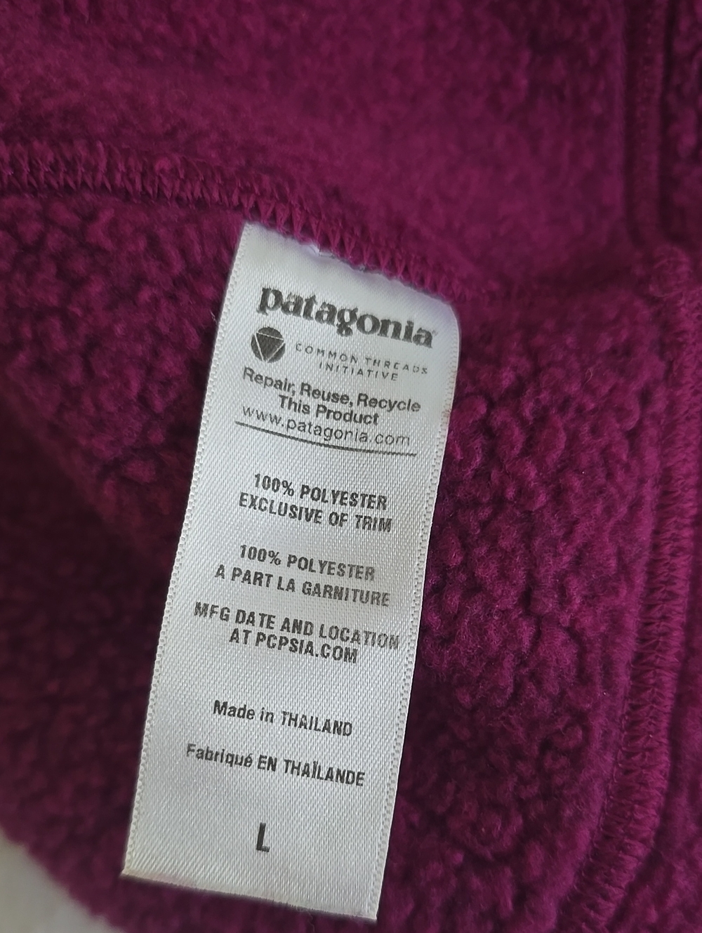 Patagonia Better Sweater Beanie Size L Magenta Pink - Picture 4 of 7